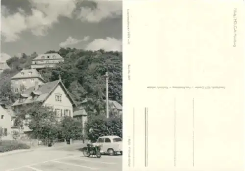 Pillnitz Dresden Cafe Hausberg MZ Motorad und Trabant 500 *1965 Hanich1829