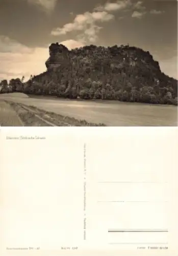01824 Lilienstein Sächsische Schweiz Kletterfelsen *1961 Hanich1347