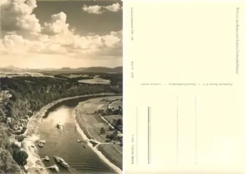 01847 Rathen Sächsische Schweiz von der Bastei *1961 Hanich1345