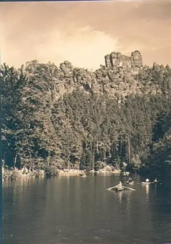 01824 Amselsee mit Kletterfelsen "Lokomotive" *1962 Hanich1006