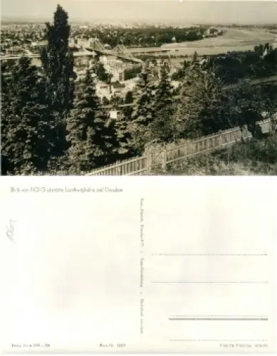 Loschwitz Dresden von der Gaststätte Loschwitzhöhe  *1958 Hanich1061