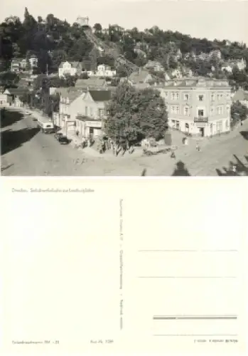 Loschwitz Dresden Körnerplatz Seilschwebebahn *1960 Hanich1230