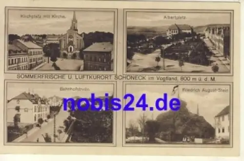 08261 Schöneck Vogtland Bahnhofstrasse o 1925