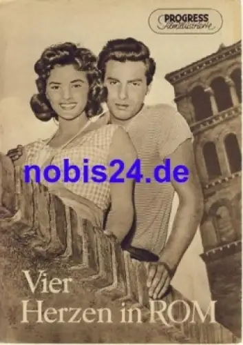 Vier Herzen in Rom (Racconti Romani) mit Franco Fabrizi Giovanna Ralli Vittorio de Sica 63/57 Progress Filmillustrierte
