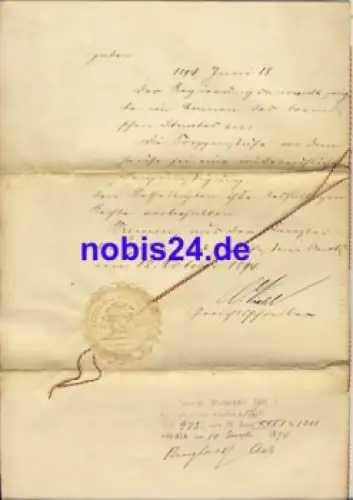 Bremen 1894 Brief ans Steueramt