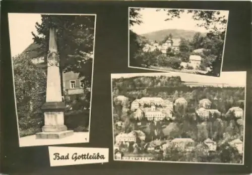 01816 Bad Gottleuba Mehrbildkarte Postmeilensäule *1964 Hanich1664