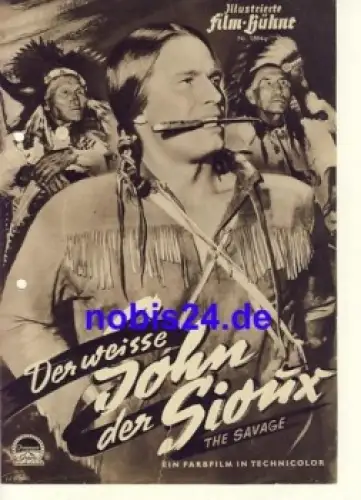 Der weisse Sohn der Sioux (the Savage)  Illustrierte Film-Bühne 1894