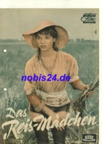 Das Reis-Mädchen - Italienischer Film mit Elsa Martinelli Falco Lulli Das Neue Filmprogramm