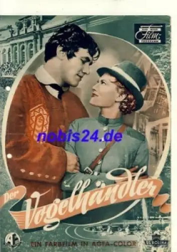 Der Vogelhändler Berolina-Film mit Ilse Werner Das Neue Filmprogramm