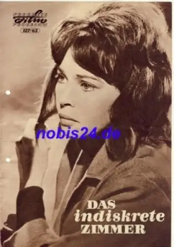 Das indiskrete Zimmer mit Leslie Caron, Tom Bell 127/65 Progress Filmprogramm