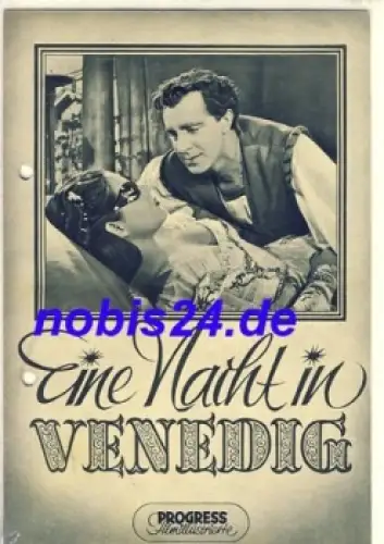 Eine Nacht in Venedig - Wien Film 22/54 Progress Filmillustrierte
