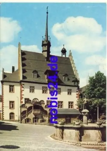 07381 Pößneck Rathaus o 1981
