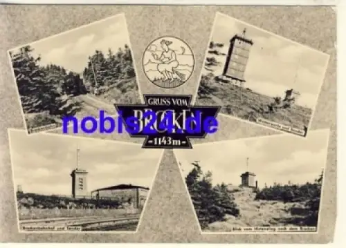 38879 Brocken Bahnhof Hexe o 1964