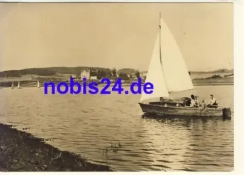 08543 Pöhl Talsperre Segelboot *ca.1966