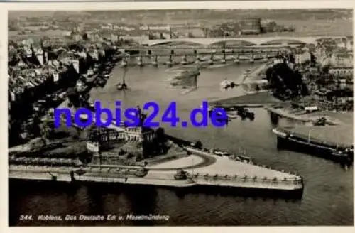 Koblenz Deutsches Eck o 1937