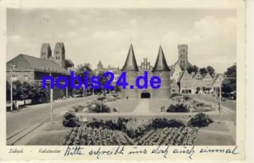 Lübeck Holstentor o 1957