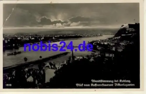 Koblenz Ansichtskarte o 1938