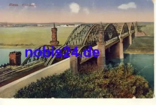 01587 Riesa Elbbrücke o ca.1920
