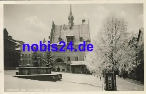 07381 Pößneck Markt Winter o 1952