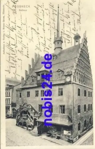 07381 Pößneck Rathaus o 1909