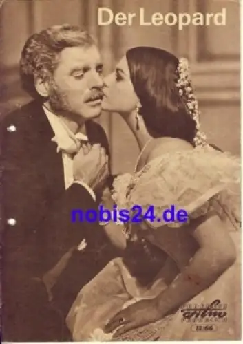 Der Leopard (Il Gattopardo) Italienicher Film mit Burt Lancaster Claudia Cardinale Alain Delon 13/66 Progress Programm