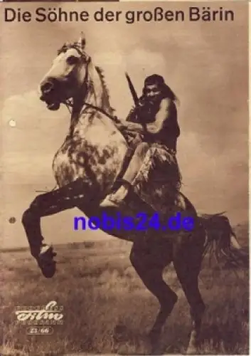 Die Söhne der großen Bärin DEFA-Indianerfilm mit Gojko Mitic Progress Programm 23/66