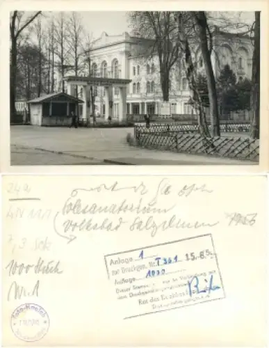 39218 Bad Salzelmen Sanatorium Druckvorlage *1956 Hanich oN