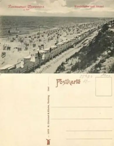 25980 westerland Sylt Wandelbahn Strand  *ca. 1910