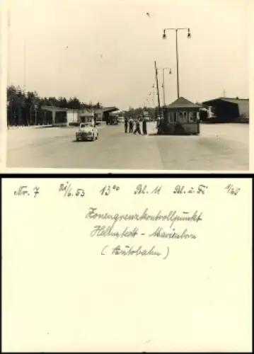 Helmstedt - Marienborn Zonengrenzkontrollpunkt Echtfoto 21.6.1953