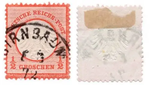 Michel 03 Adler mit kleinem Brustschild 1/2 Groschen