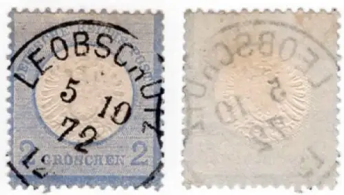 Michel 20 Adler mit großem Brustschild 2 Groschen