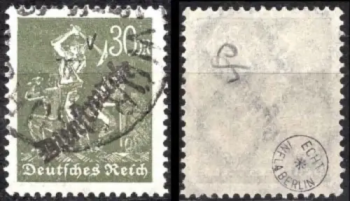 Michel Dienstmarken 76 Arbeiter gestempelt geprüft