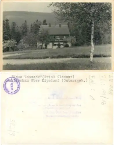 01776 Schellerhau "Haus Tanneck" Druckvorlage mit Genehmigung *1956 Hanich