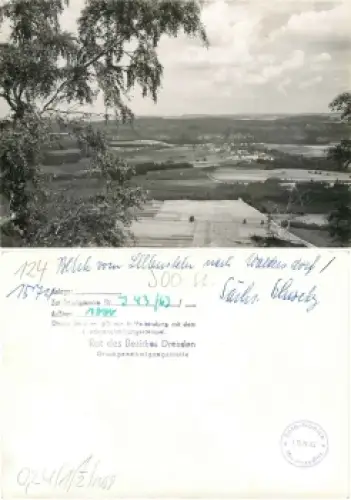 01824 Waltersdorf vom Lilienstein Elbsandsteingebirge Druckvorlage *1963 Hanich1574