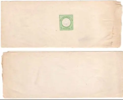 Deutsches Reich Streifband 1 Kreuzer großes Brustschild *