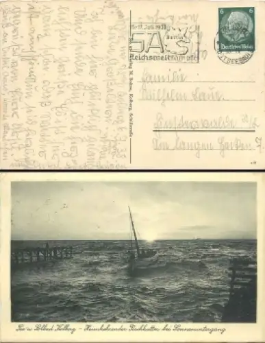 SA Reichswettkämpfe Berlin Werbestempel Kolberg 8.7.1938