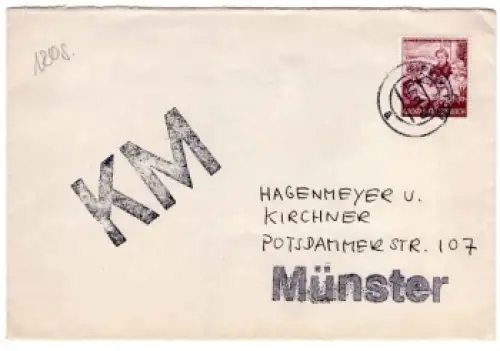 Deutsches Reich Michel 872 auf Brief von Sprottau 13.6.1944