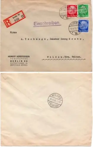 Deutsches Reich Michel 468 469 471 R Brief von Berlin 76 20.10.1933 nach Wildau