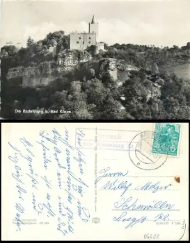 06628 Saaleck über Naumburg (S) Landpoststempel auf AK o 6.5.1960