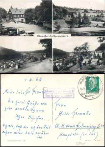 08262 Morgenröthe Rautenkranz 2 Kreis Klingenthal Landpoststempel auf AK o 4.6.1962