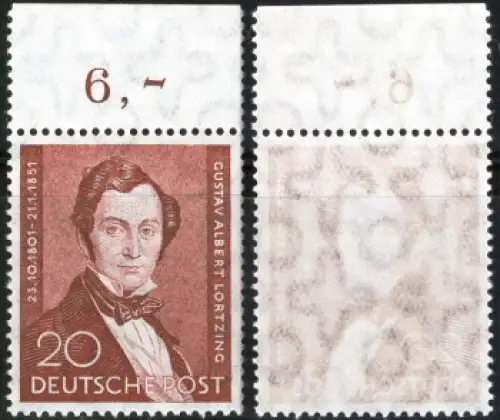 Westberlin Michel 74 ** Albert Lortzing postfrisch