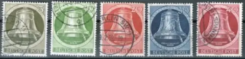 Westberlin Michel 82-86 o Freiheitsglocke rechts gestempelt