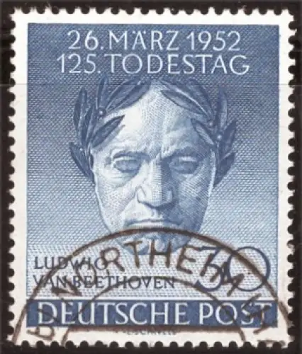 Westberlin Michel 87 o Ludwig van Beethoven gestempelt