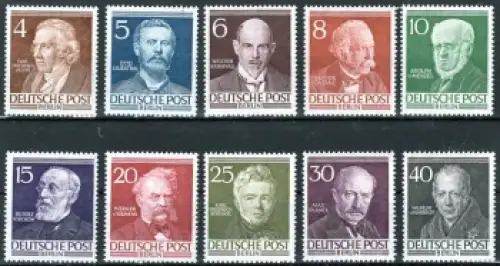 Westberlin Michel 91-100 ** Männer aus der Geschichte Berlins postfrisch