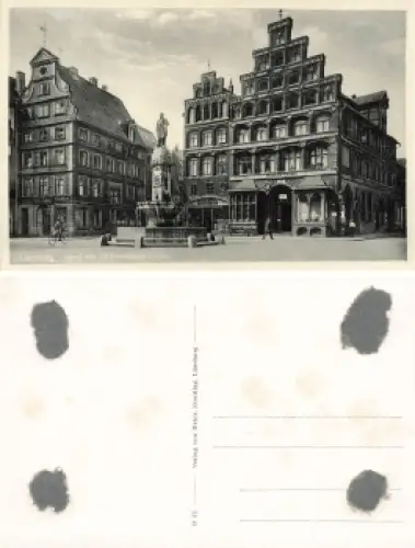 Lüneburg Sand mit Sülfmeisterbrunnen * um 1930