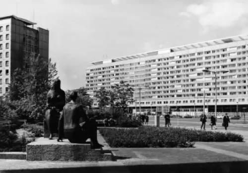 Dresden Räcknitzstrasse Grossfoto um 1970