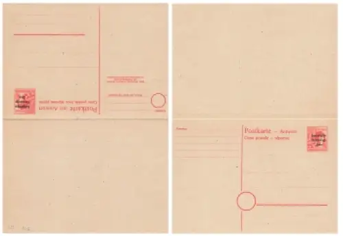SBZ Ganzsache mit Antwortkarte 30 Pfennig 1948