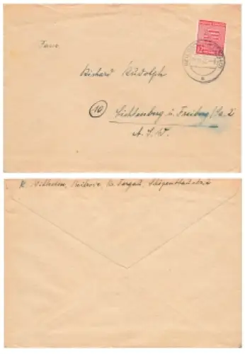 SBZ Sachsen Michel 71x o Beilrode 14.11.1945 nach Lichtenberg