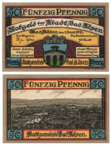 Bad Kösen Notgeld 50 Pfennig 1921