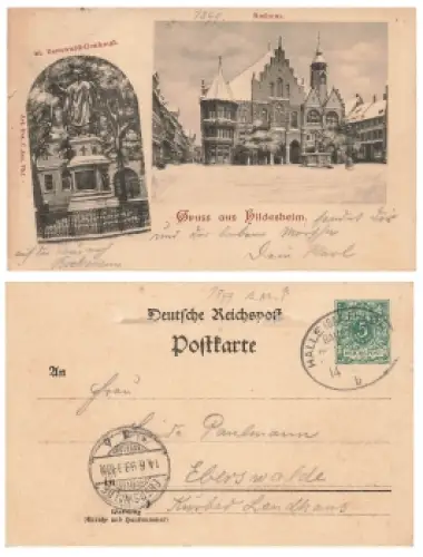 Hildesheim Privatganzsache PP9F51 o 14.6.1899